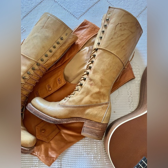 Frye Shoes - FRYE | Black Label Lace Up Campus Boots